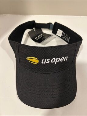 US OPEN EXCLUSIVE -Men's Black Visor with Yellow Logo